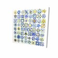 Fondo 12 x 12 in. Watercolor Traditional Moroccan Tiles-Print on Canvas FO2792149